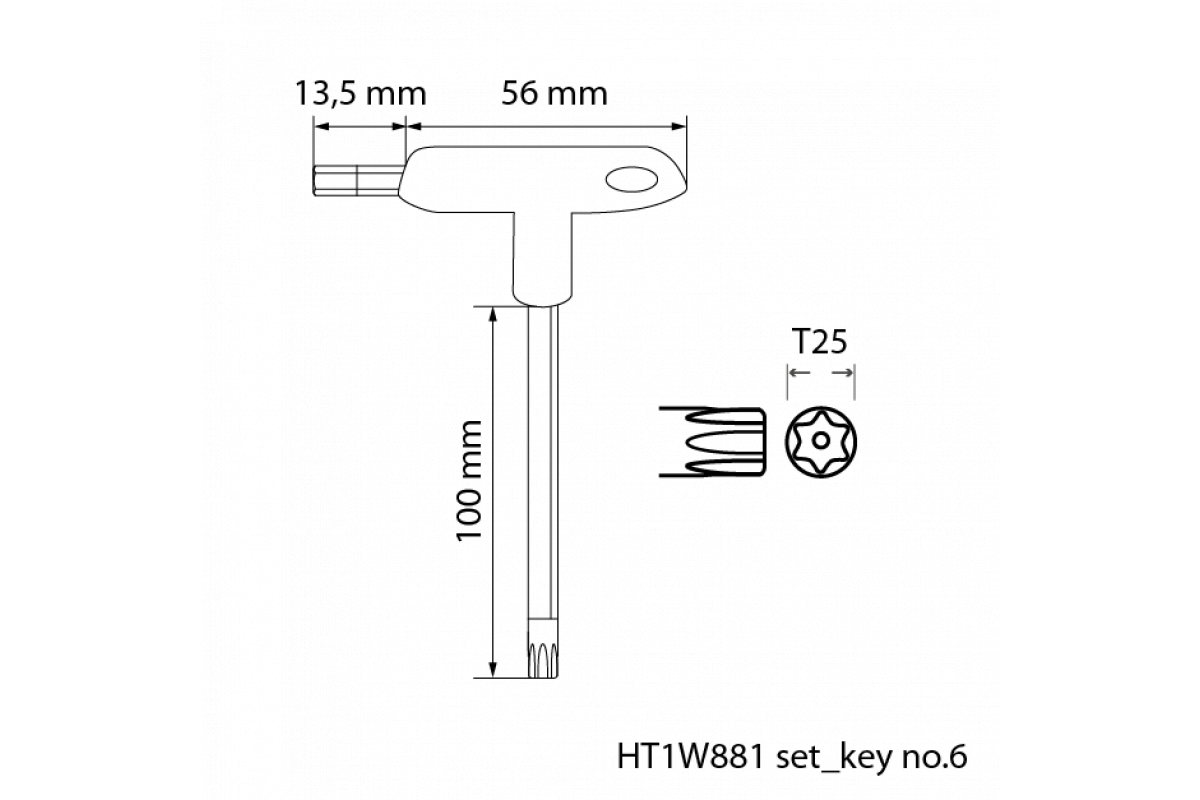 Набор Ключей  torx security типа "Т", 10 шт 7