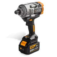 Гайковерт ударный аккумуляторный RUNTEC PRO 3/4", 20В, 2*6Ач, 1600Нм