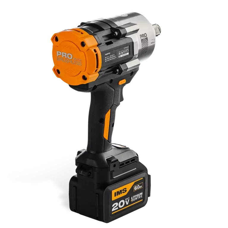 Гайковерт ударный аккумуляторный RUNTEC PRO 3/4", 20В, 2*6Ач, 1600Нм
