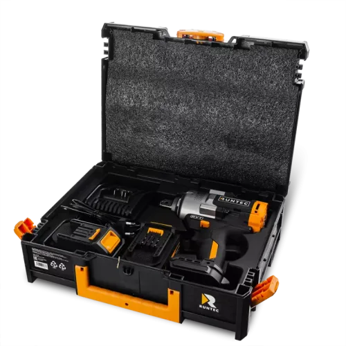Гайковерт ударный аккумуляторный RUNTEC PRO 3/4", 20В, 2*6Ач, 1600Нм 6