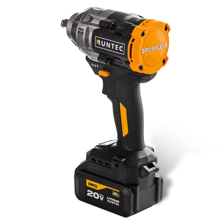 Гайковерт ударный аккумуляторный PRO 1/2", 20В, 2*4Ач, 1100Нм Runtec RT-IW1100