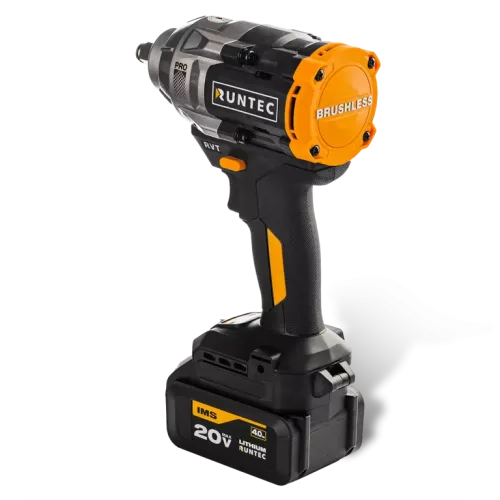 Гайковерт ударный аккумуляторный PRO 1/2", 20В, 2*4Ач, 1100Нм 2