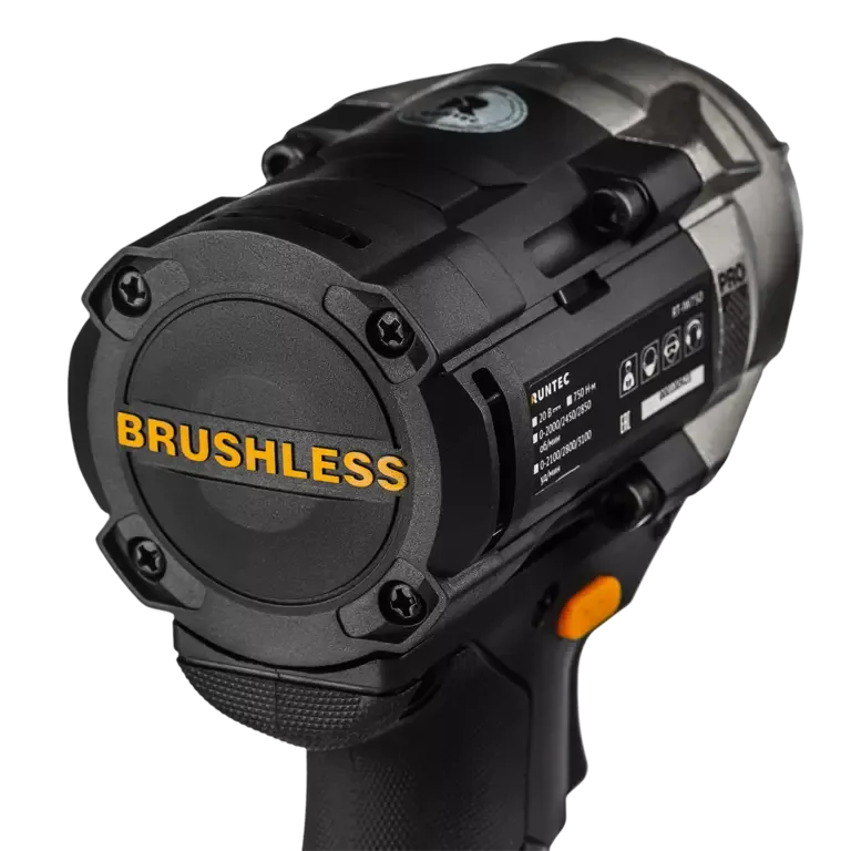 Гайковерт ударный аккумуляторный PRO 1/2", 20В, 2*4Ач, 750Нм Runtec RT-IW750