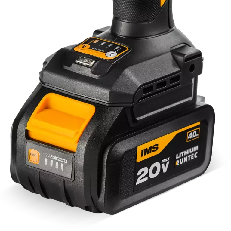 Гайковерт ударный аккумуляторный PRO 1/2", 20В, 2*4Ач, 750Нм Runtec RT-IW750
