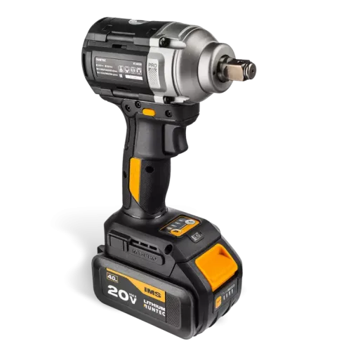 Гайковерт ударный аккумуляторный PRO 1/2", 20В, 2*4Ач, 500Нм 2