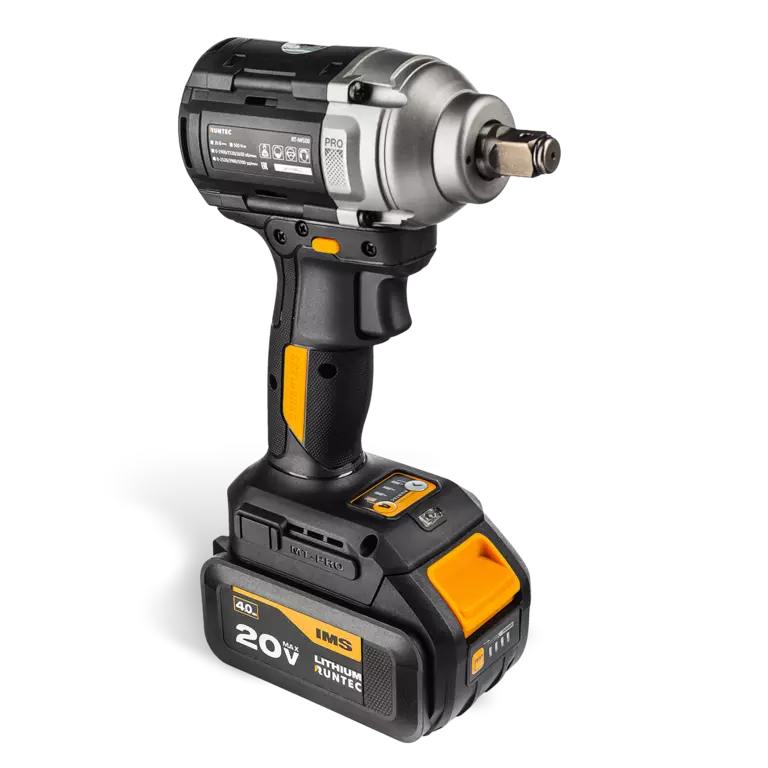 Гайковерт ударный аккумуляторный PRO 1/2", 20В, 2*4Ач, 500Нм 3