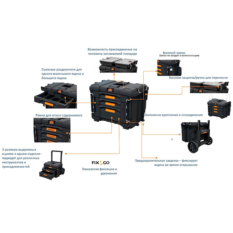Ящик для инструментов 22” ROC GEAR CRATE (корзина) 12