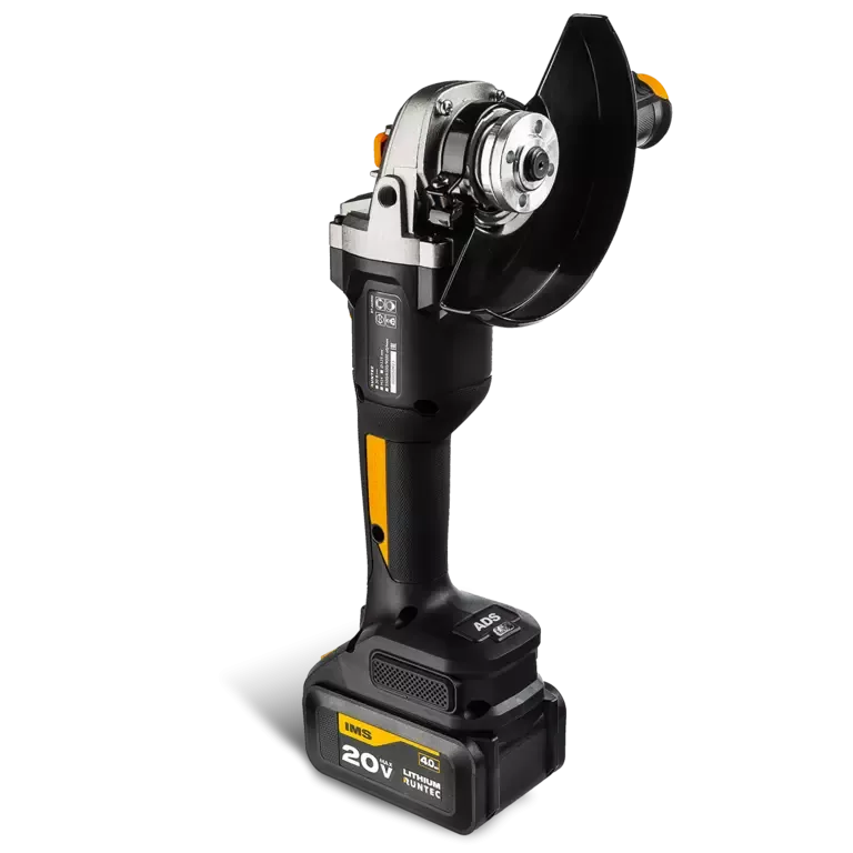 Шлифмашина угловая аккумуляторная PRO 125 мм, 20В, 2*4Ач, 900Вт RUNTEC RT-AG900