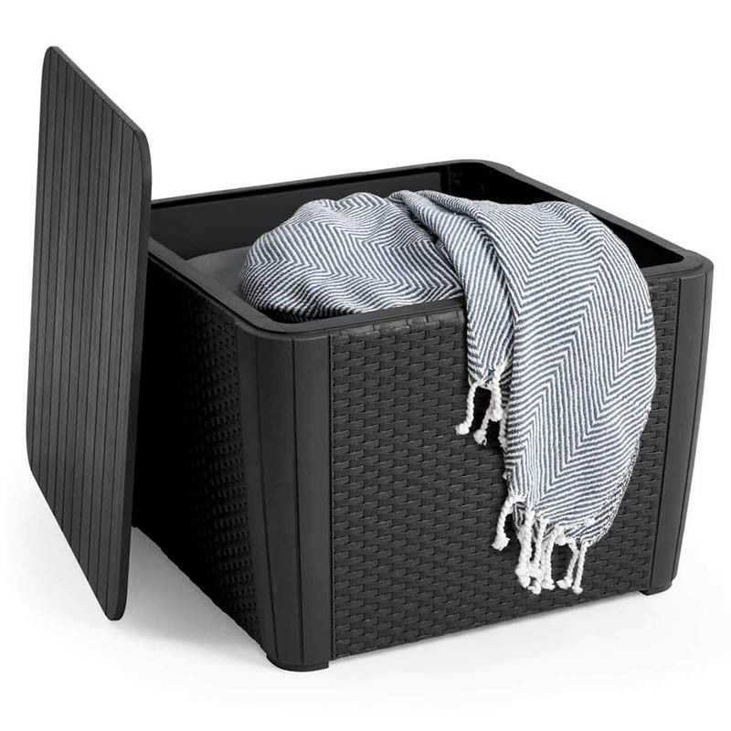 Стол-сундук LUZON PLUS FLAT WICKER GRAPHITE 115 L 4