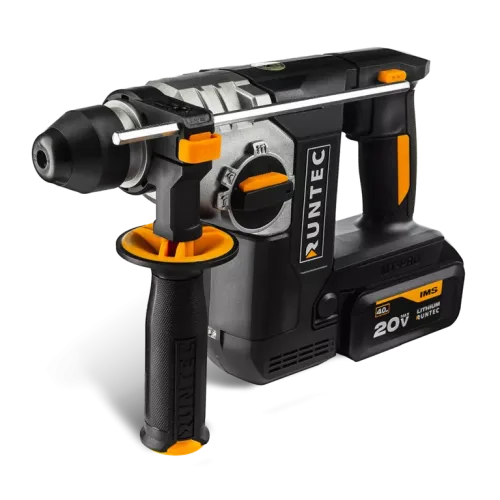 Перфоратор аккумуляторный RUNTEC PRO 2.3Дж, 20В, 2*4Ач, 750Вт