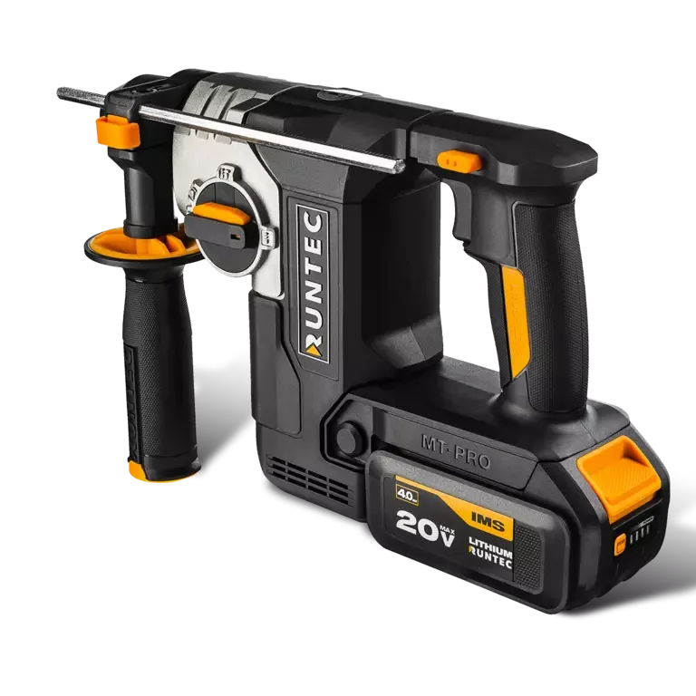 Перфоратор аккумуляторный RUNTEC PRO 2.3Дж, 20В, 2*4Ач, 750Вт RT-EH750