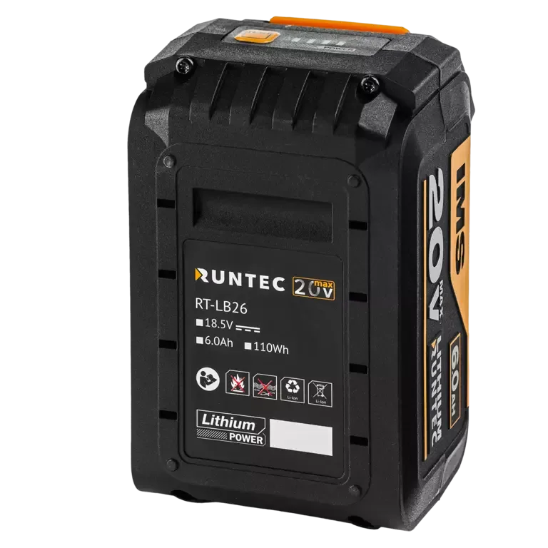Батарея аккумуляторная PRO 20В, 6Ач Runtec RT-LB26