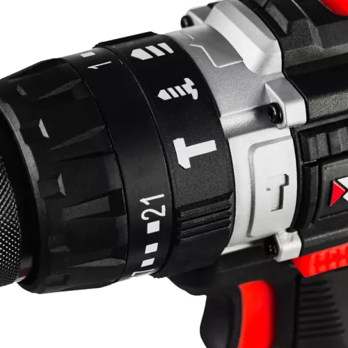 Дрель-шуруповерт ударная аккумуляторная TECHNIC 13 мм, 20В, 2*2Ач, 40Нм 6