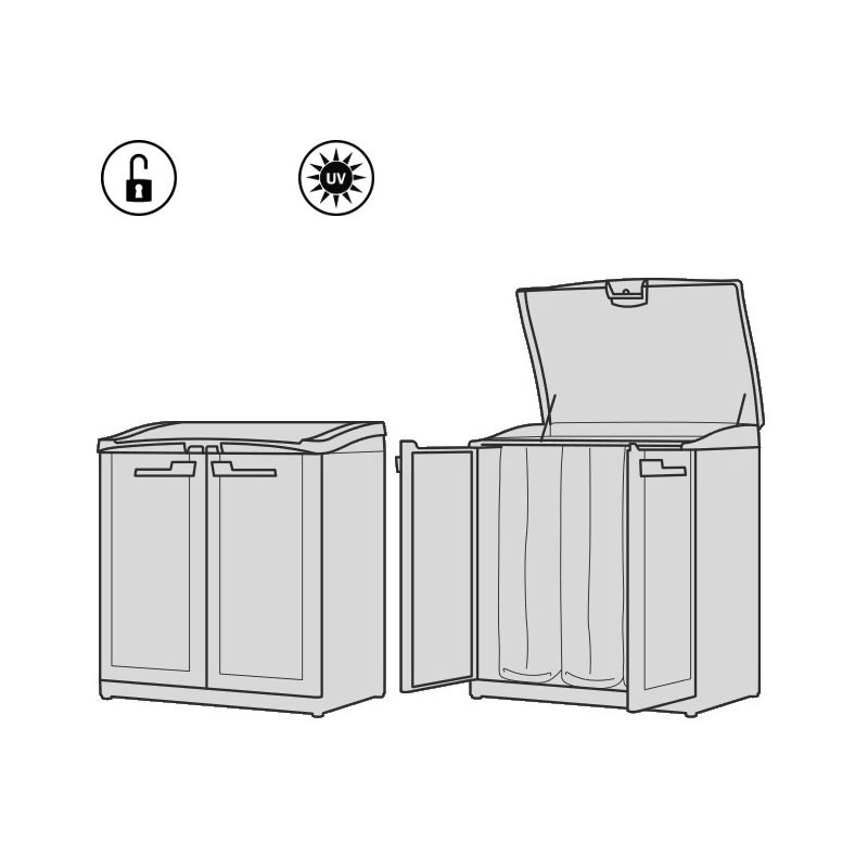 Мусорный шкаф COMPACT STORE WORKSPACE 5