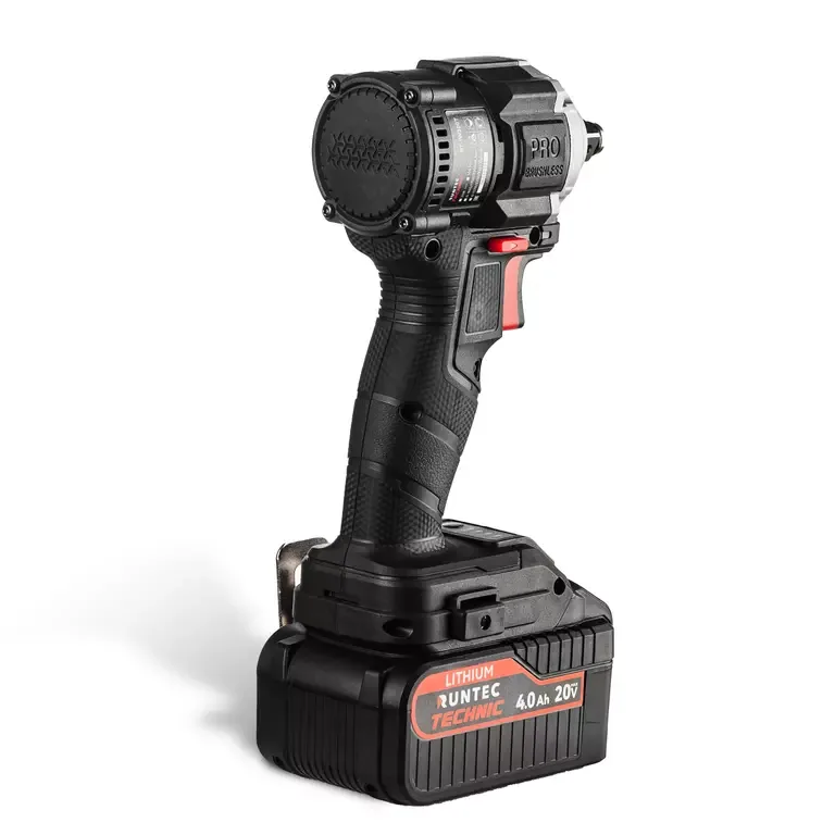 Гайковерт ударный аккумуляторный TECHNIC 1/2", 20В, 2*4Ач, 300Нм