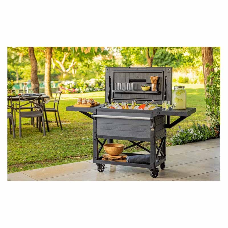 Холодильник для патио и тележка для напитков PATIO COOLER AND BEVERAGE CART 17210407 2