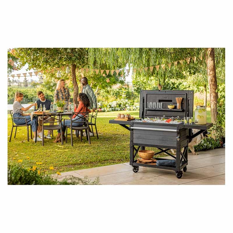 Холодильник для патио и тележка для напитков PATIO COOLER AND BEVERAGE CART 17210407 4