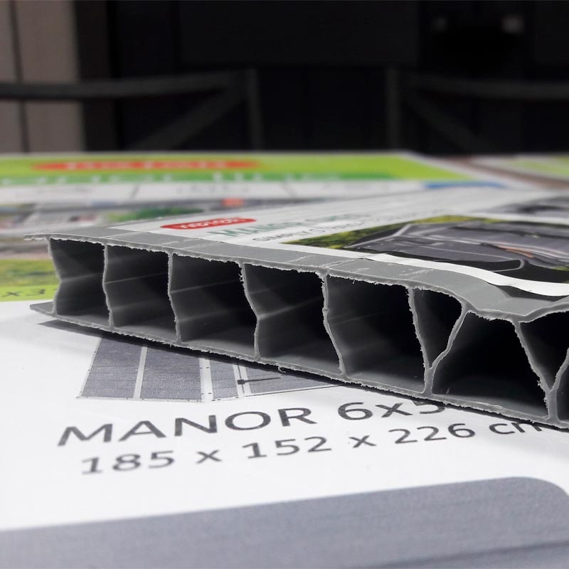 Сарай пластиковый MANOR 6×5 TWF (два окна на фасаде) 5