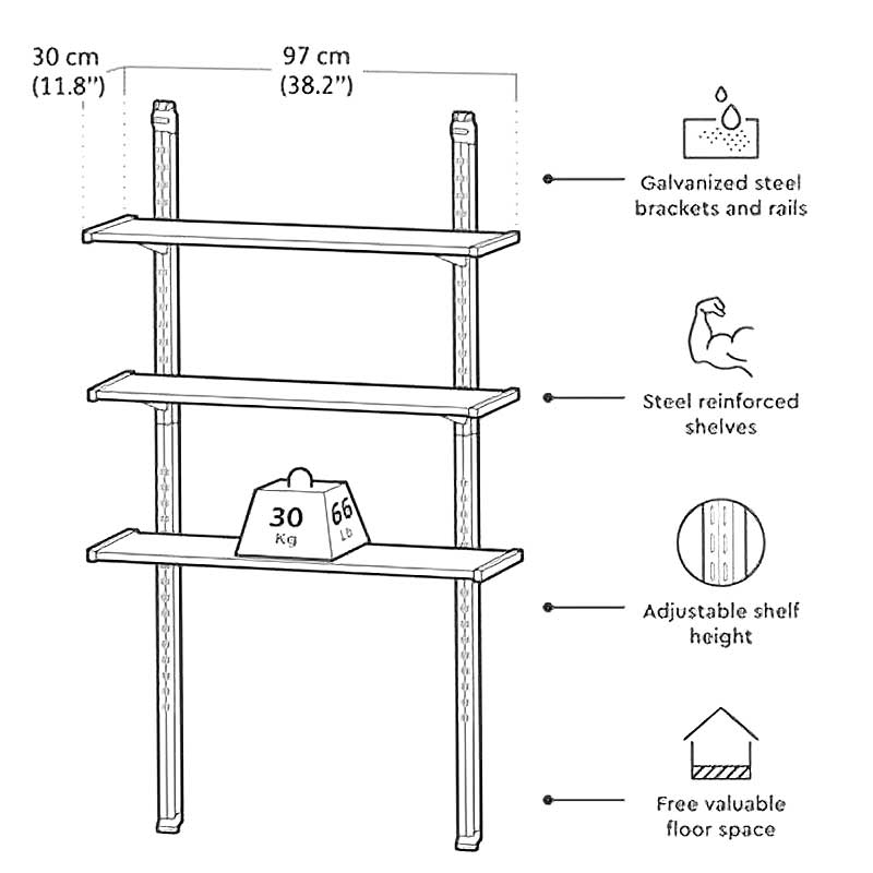 Комплект стеллажей SHELVING KIT 100 8