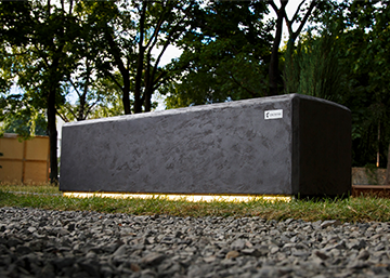 Скамейка Stonehenge bench с подсветкой 3