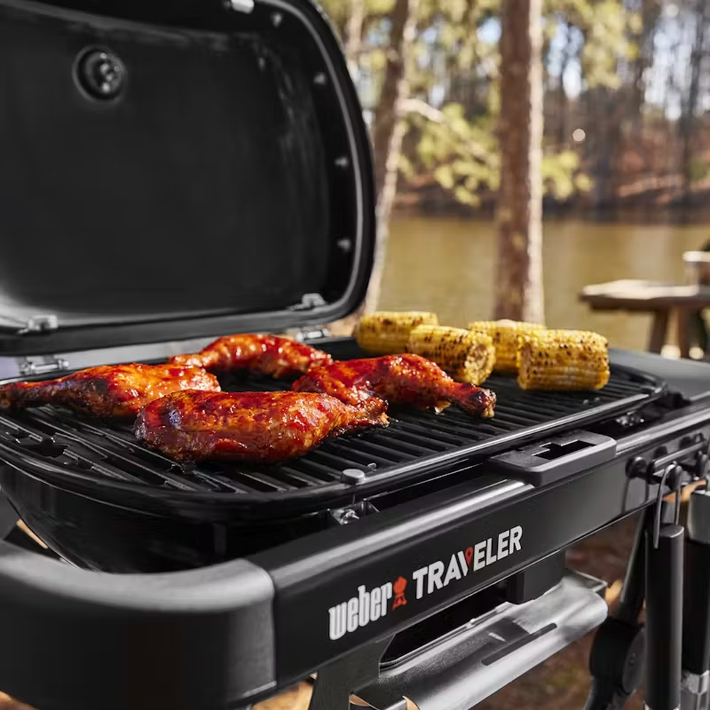Газовый гриль Weber Traveler Compact черный 6
