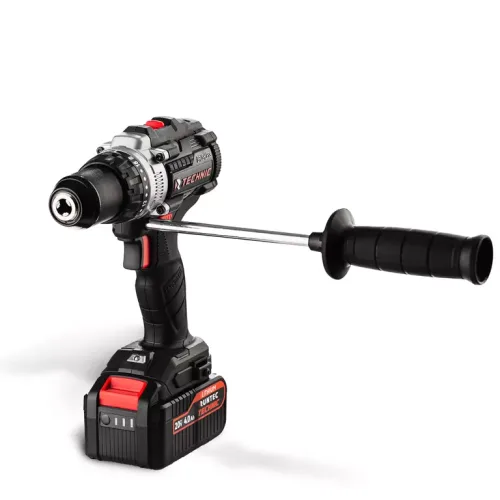 Дрель-шуруповерт ударная аккумуляторная TECHNIC 13 мм, 20В, 2*4Ач, 100Нм 2
