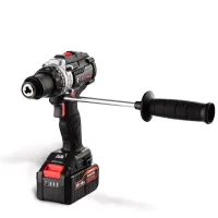 Дрель-шуруповерт ударная аккумуляторная TECHNIC 13 мм, 20В, 2*4Ач, 100Нм