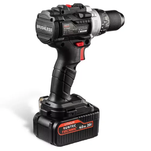 Дрель-шуруповерт ударная аккумуляторная TECHNIC 13 мм, 20В, 2*4Ач, 100Нм 3