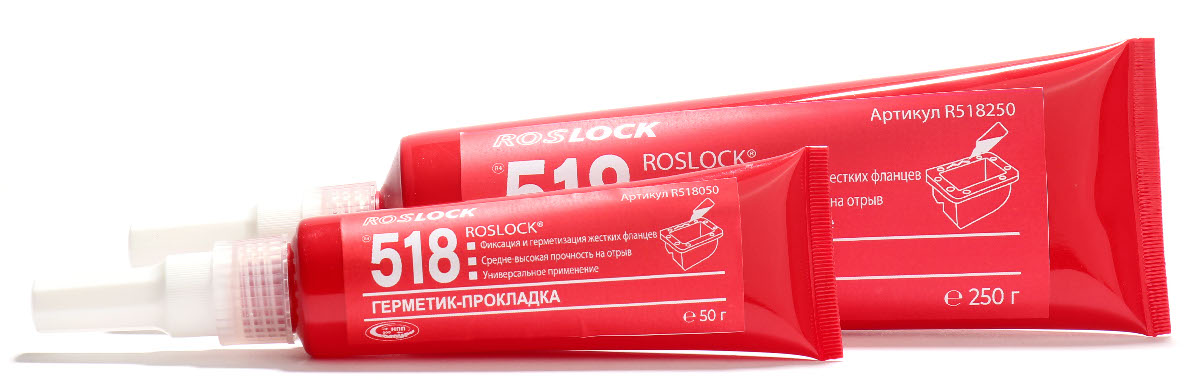 ROSLOCK 518 Герметик-прокладка анаэробная средне-выс.прочность, зазор 0,25мм, 50г 2