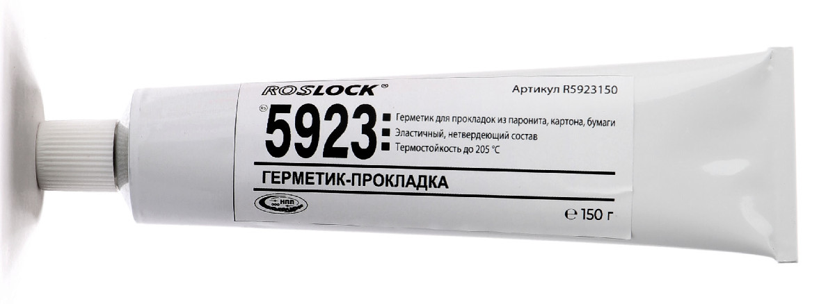 ROSLOCK 5923 Герметик-прокладка эластичная, зазор 0,1мм, 350г картридж 2