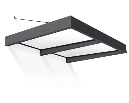 Дверной навес CANOPY Sophia grey-white opal (XL 1000, 286 х 140 см)