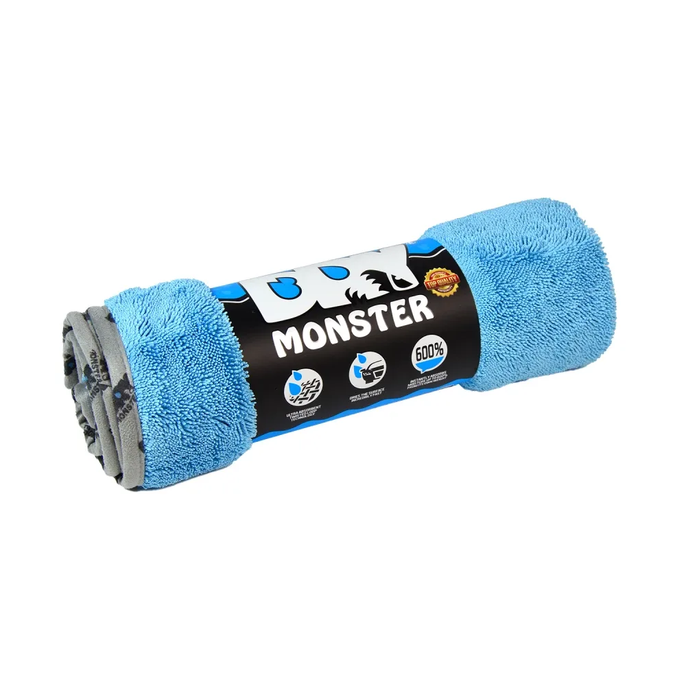 Голубая микрофибра для сушки поверхностей Standart, 75см*55см Dry Monster DM7555standartBL