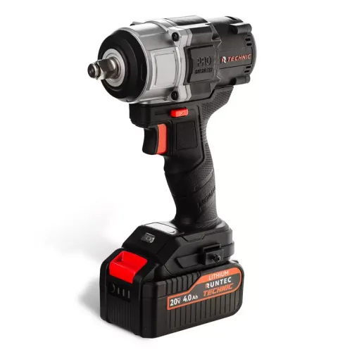 Гайковерт ударный аккумуляторный RUNTEC TECHNIC 1/2", 20В, 2*4Ач, 800Нм