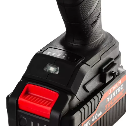 Гайковерт ударный аккумуляторный RUNTEC TECHNIC 1/2", 20В, 2*4Ач, 800Нм 6