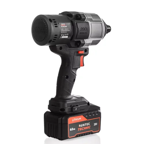 Гайковерт ударный аккумуляторный RUNTEC TECHNIC 3/4", 20В, 2*6Ач, 1400Нм 2