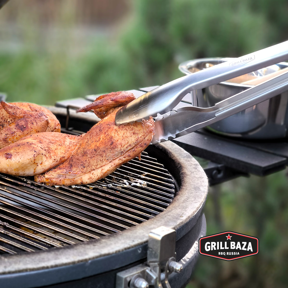 Щипцы для гриля Premium Grillbaza, нерж 6