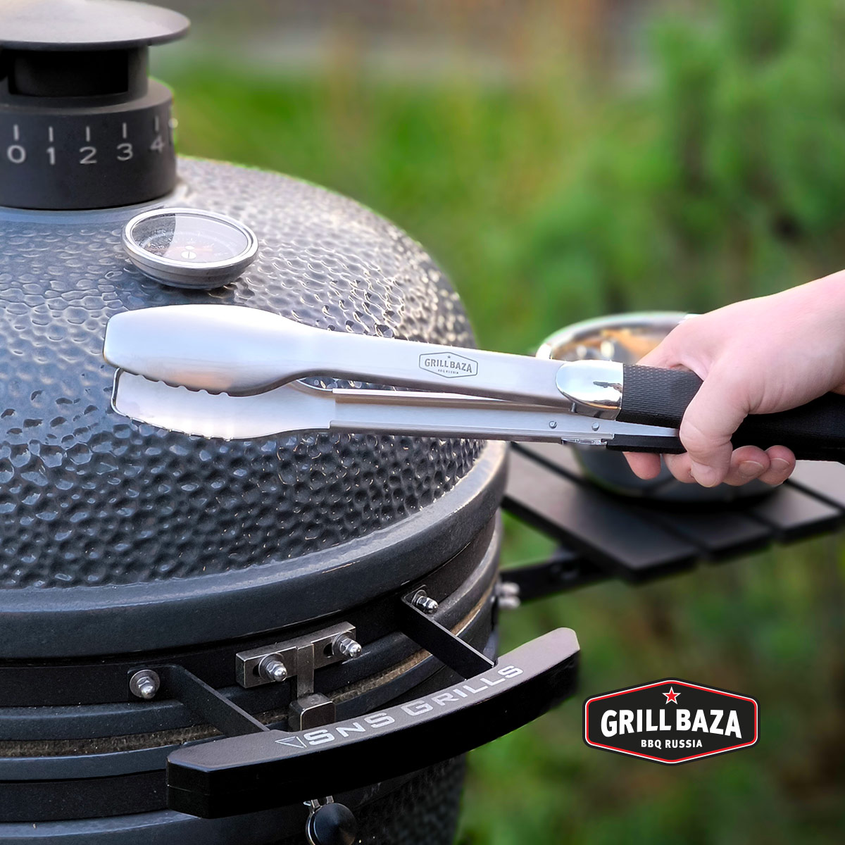 Щипцы для гриля Premium Grillbaza, нерж 7