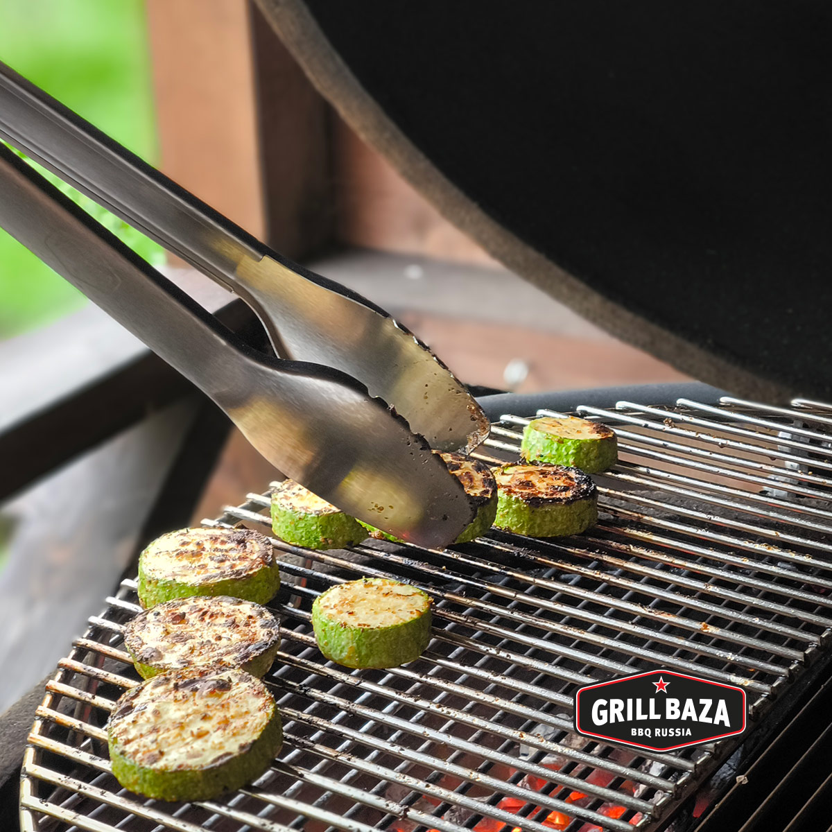 Щипцы для гриля Premium Grillbaza, нерж 8