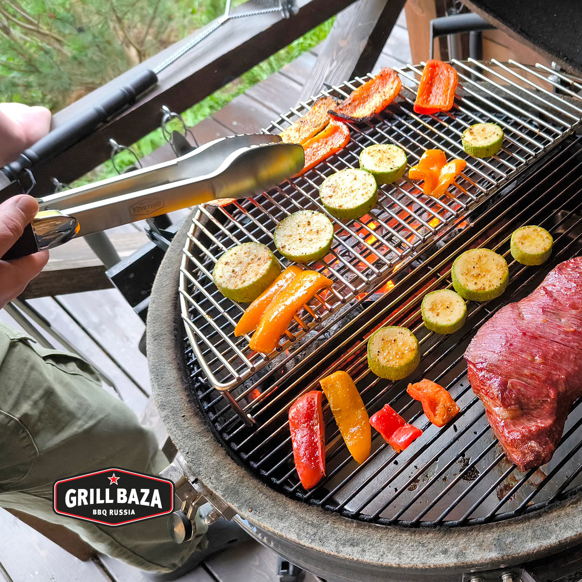Щипцы для гриля Premium Grillbaza, нерж 9
