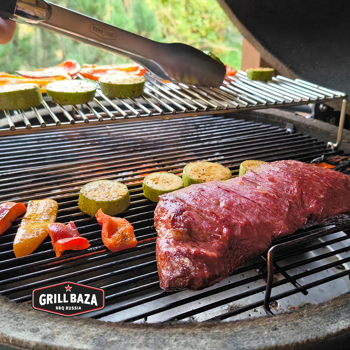 Щипцы для гриля Premium Grillbaza, нерж 10