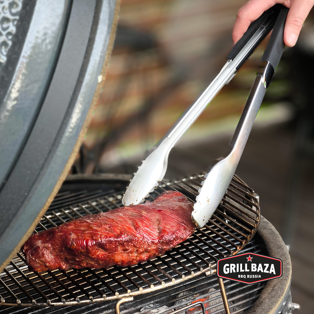 Щипцы для гриля Premium Grillbaza, нерж 11