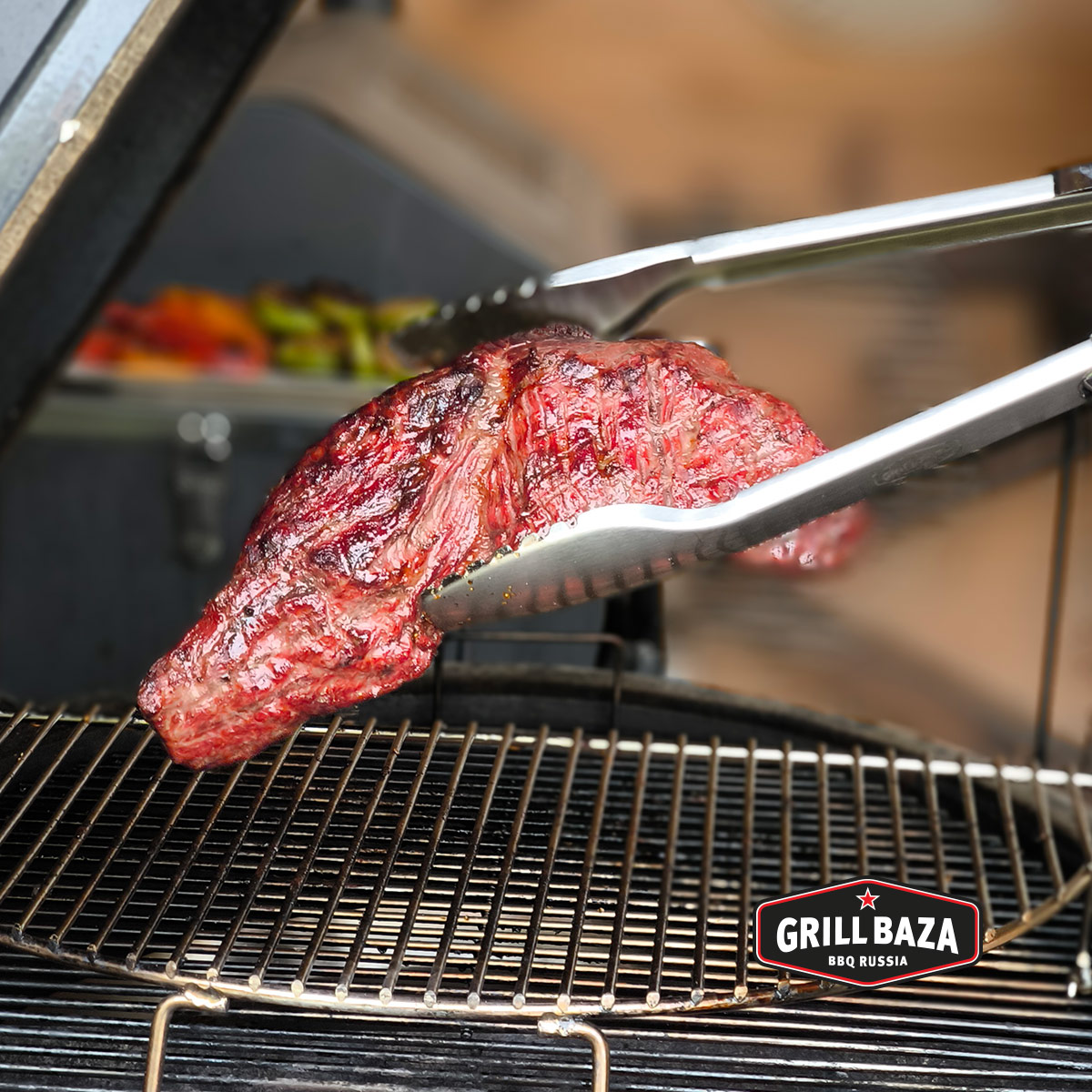 Щипцы для гриля Premium Grillbaza, нерж 13
