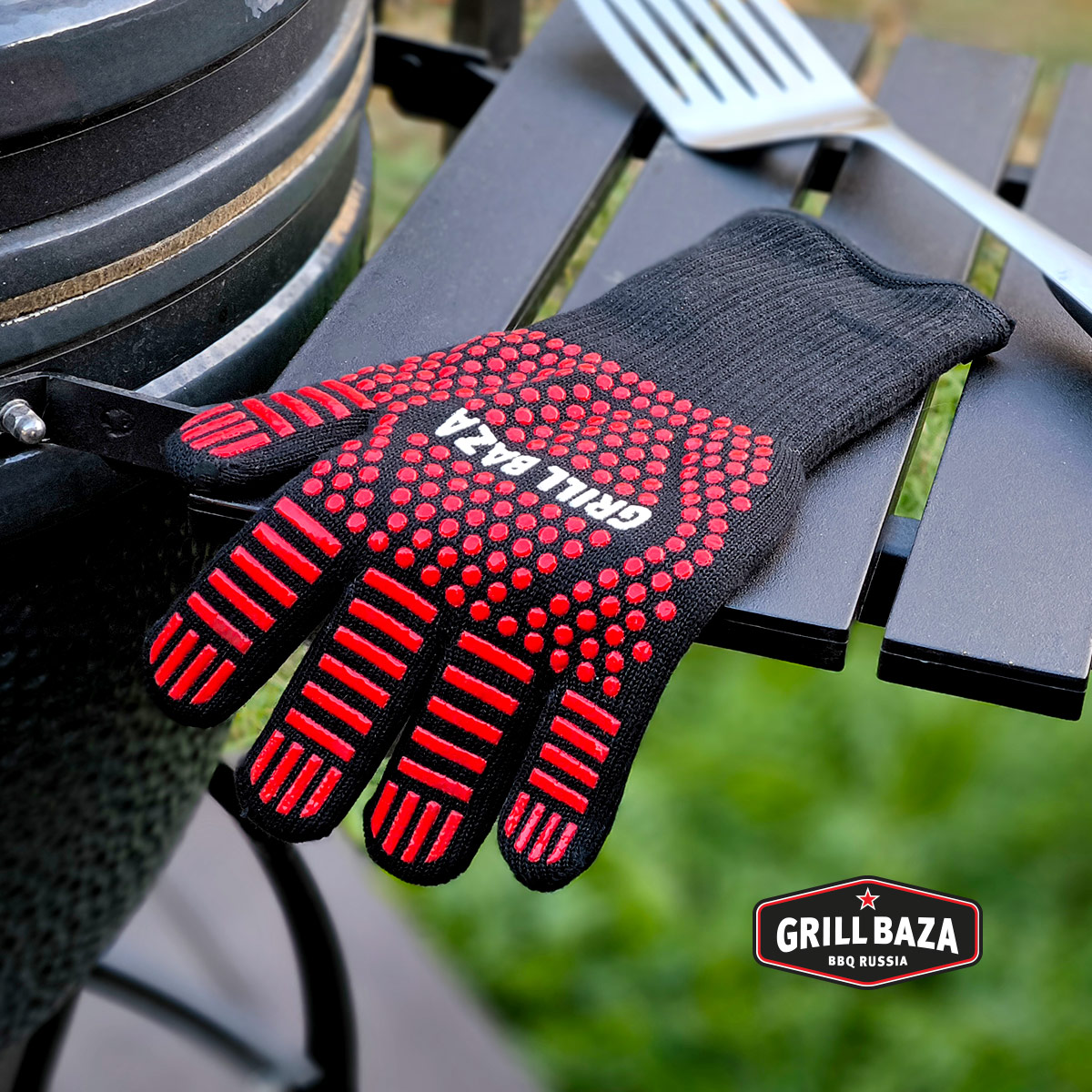 Перчатка для гриля Grillbaza, жаростойкая 4
