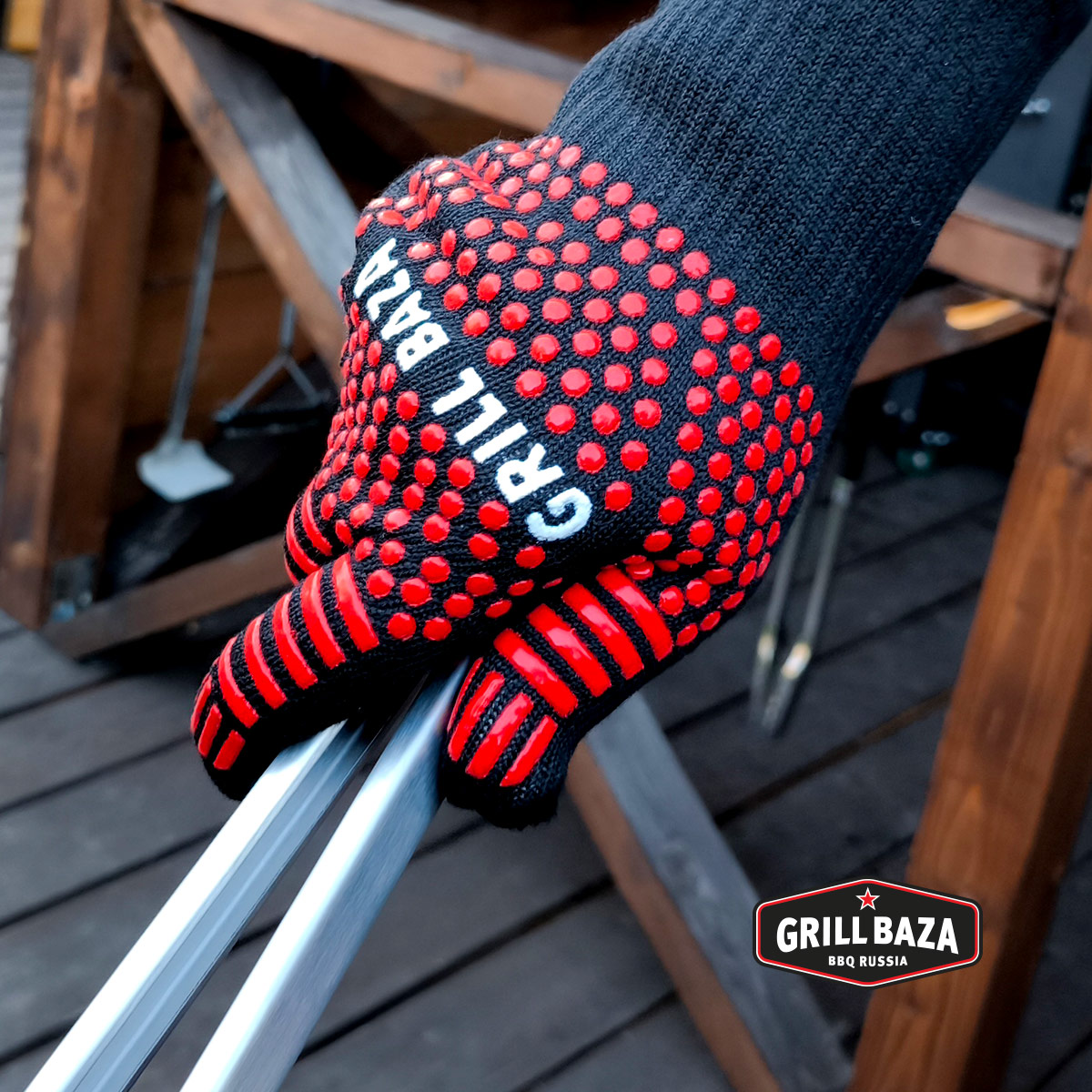 Перчатка для гриля Grillbaza, жаростойкая 6