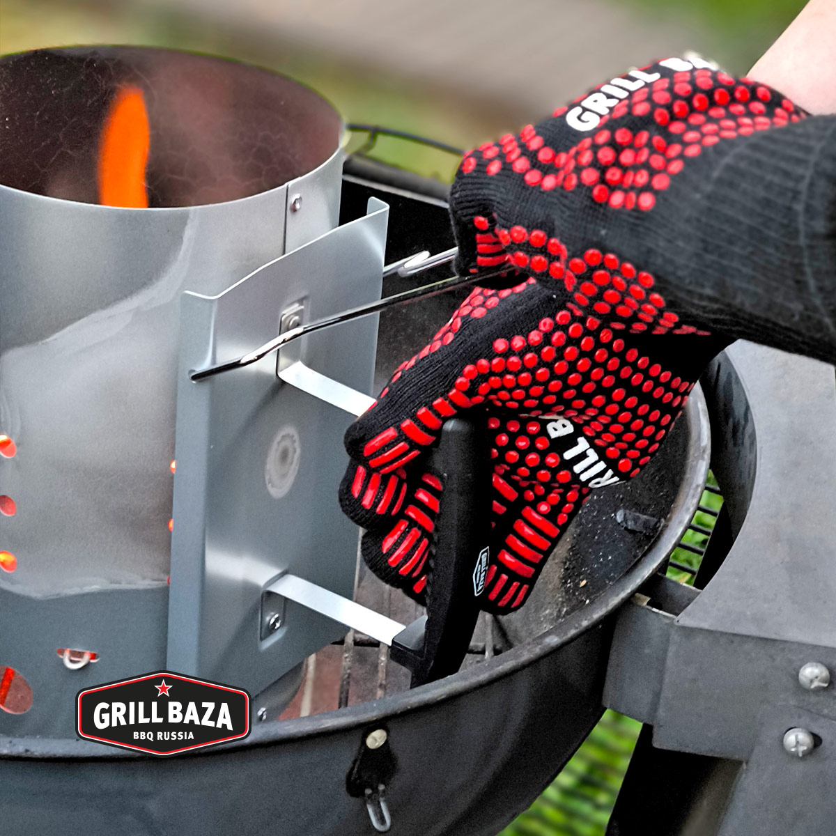 Перчатка для гриля Grillbaza, жаростойкая 8