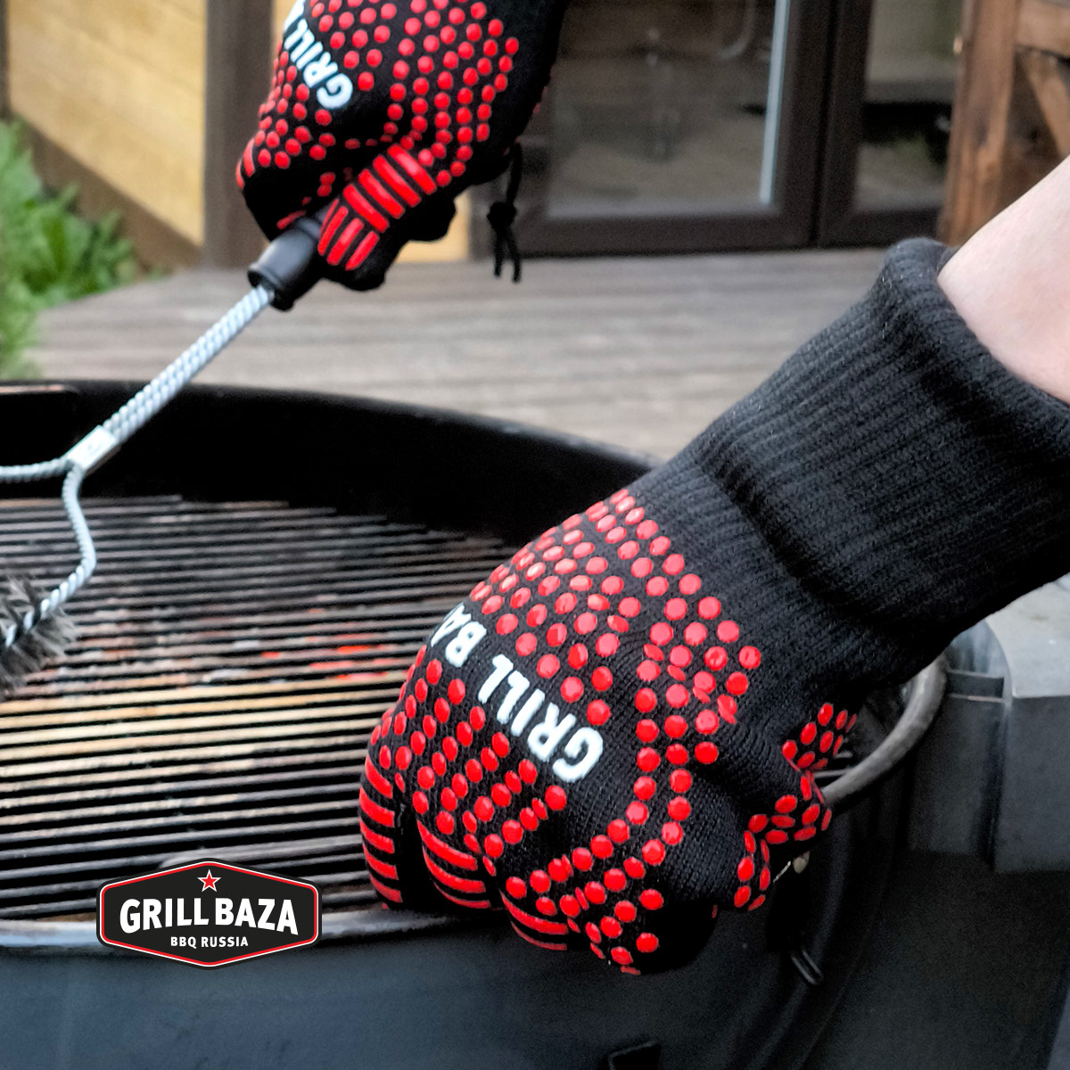 Перчатка для гриля Grillbaza, жаростойкая 9