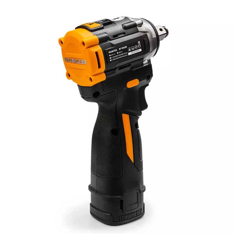 Гайковерт ударный аккумуляторный PRO 1/2", 16В, 2*2Ач, 180Нм 2