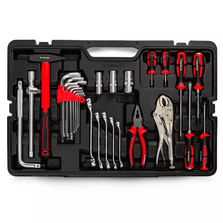 Набор ручных инструментов TECHNIC 142 предмета 1/2", 3/8", 1/4" 5