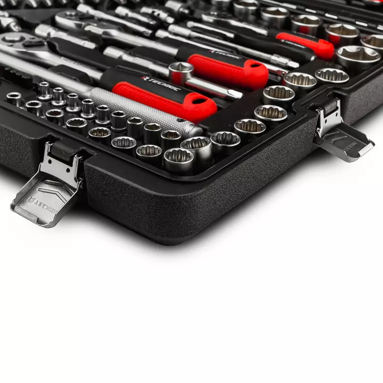 Набор ручных инструментов TECHNIC 142 предмета 1/2", 3/8", 1/4" 7