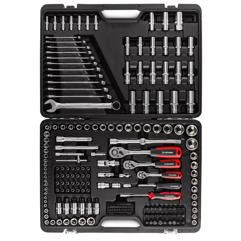 Набор ручных инструментов TECHNIC 216 предметов 1/2", 3/8", 1/4" 3